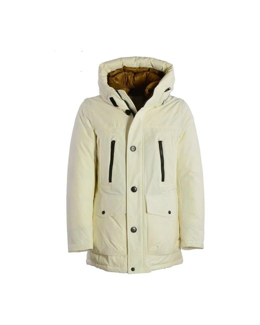 Woolrich White Winter Jackets