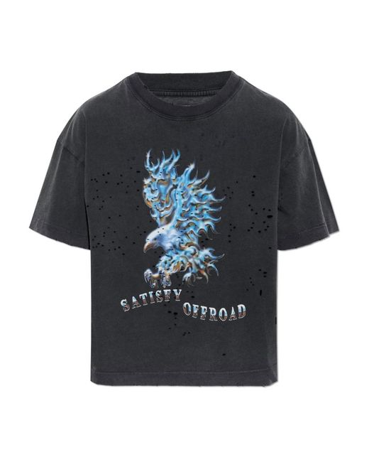 Satisfy Black T-Shirts