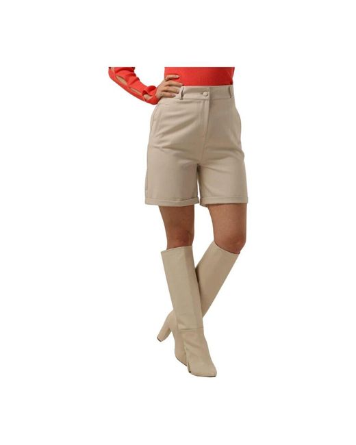 EST'SEVEN Natural Ecru Bermuda Shorts Araz New