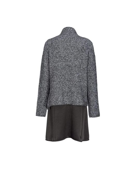 Pinko Gray Knitted Dresses