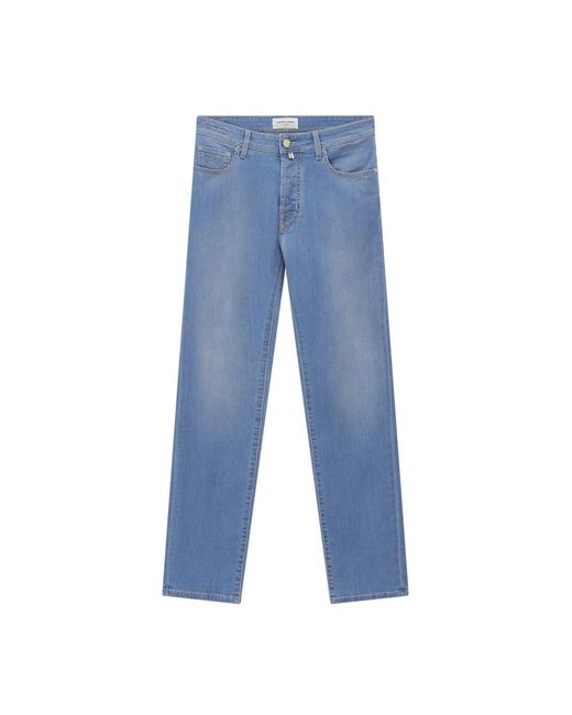 Jacob Cohen Blue Straight Jeans for men