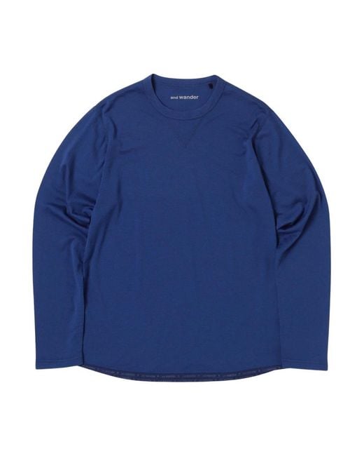 Long Sleeve Tops And Wander pour homme en coloris Blue