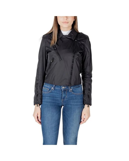 Blauer Moderne Polyamide Jas Zamora in het Black