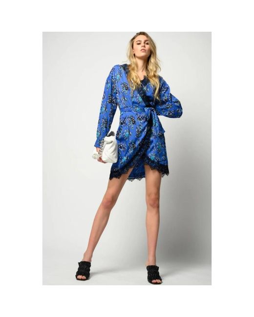 Pinko Blue Wrap Dresses