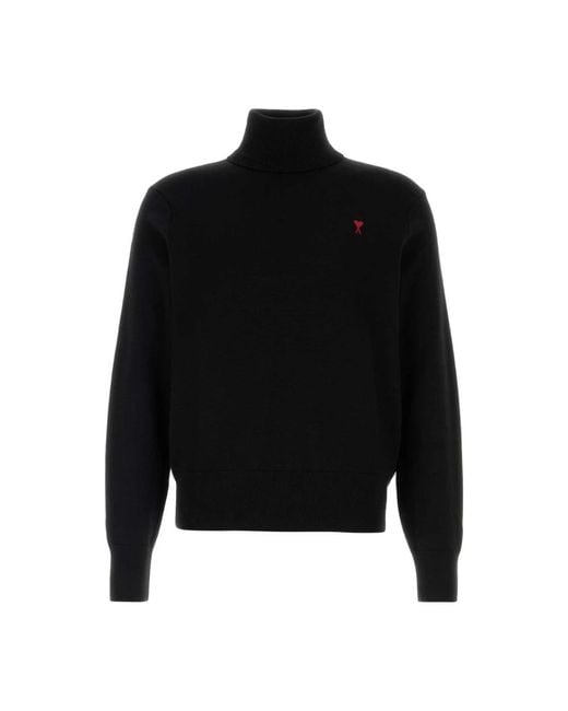 AMI Black Turtlenecks for men