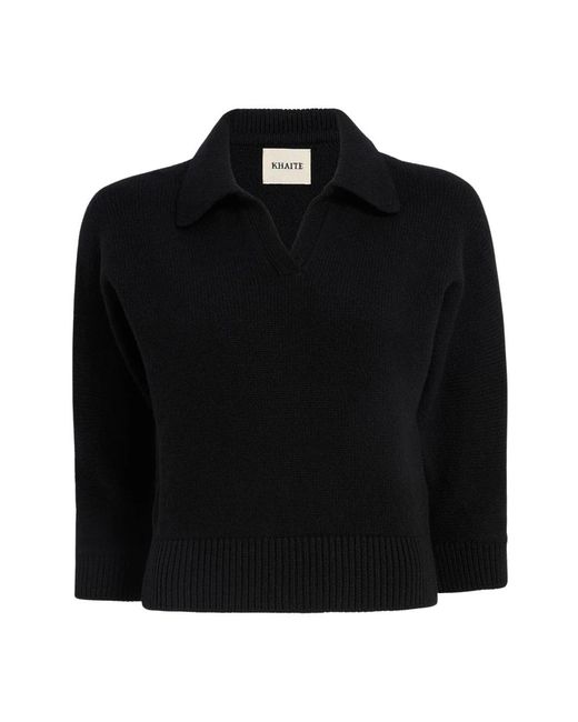 Khaite V-Neck Knitwear in het Black