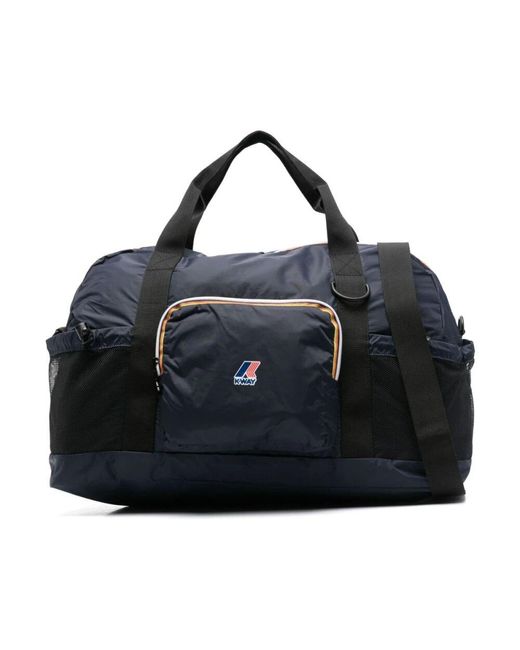 K-Way Blaue Duffel Tasche in Black für Herren