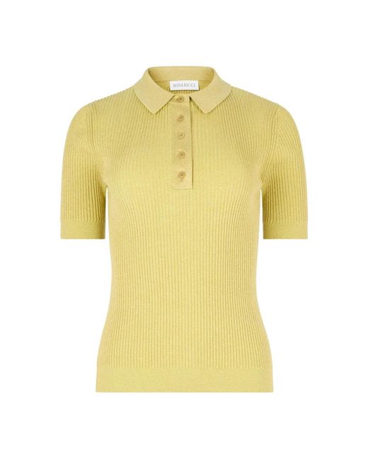 Nina Ricci Yellow Round-Neck Knitwear