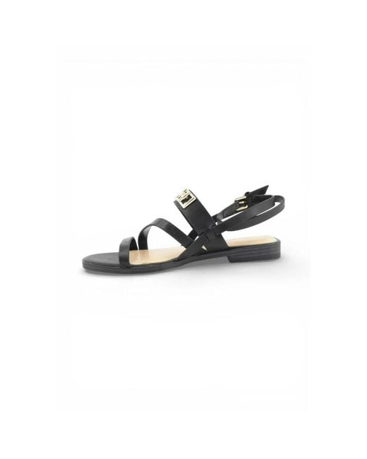 Guess Black Flat Sandals