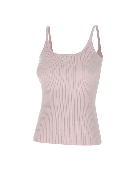 Courreges Reedition Top in het Pink