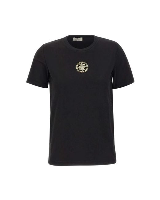 Elisabetta Franchi Black T-Shirts