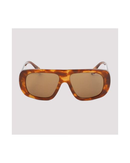 Giorgio Armani Brown Unregelmäßig geformte sonnenbrille