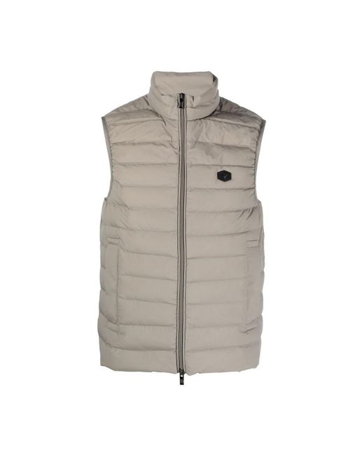 Emporio Armani Gray Vests for men