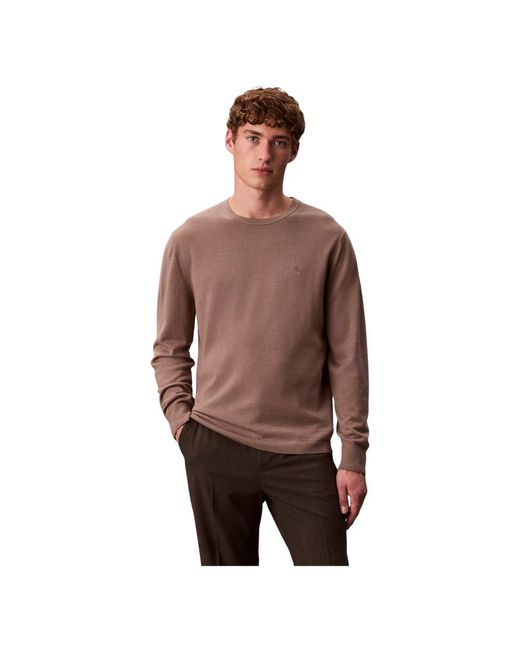 Calvin Klein Wollpullover in Brown für Herren