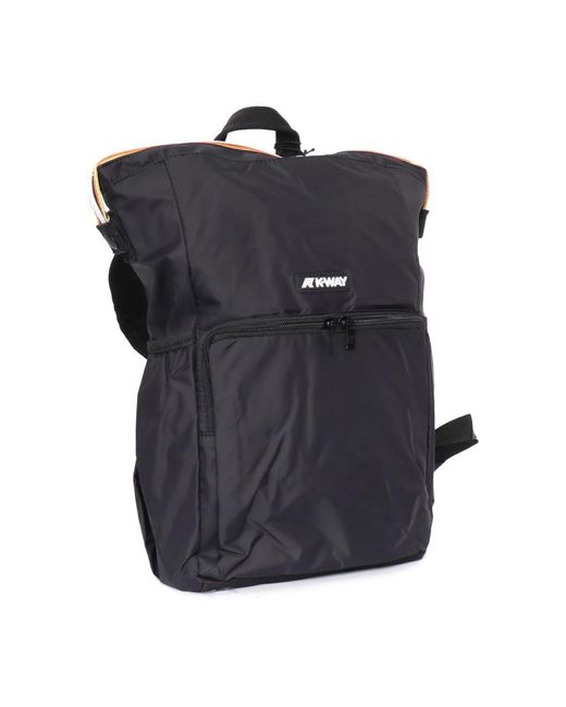 K-Way Black Backpacks for men