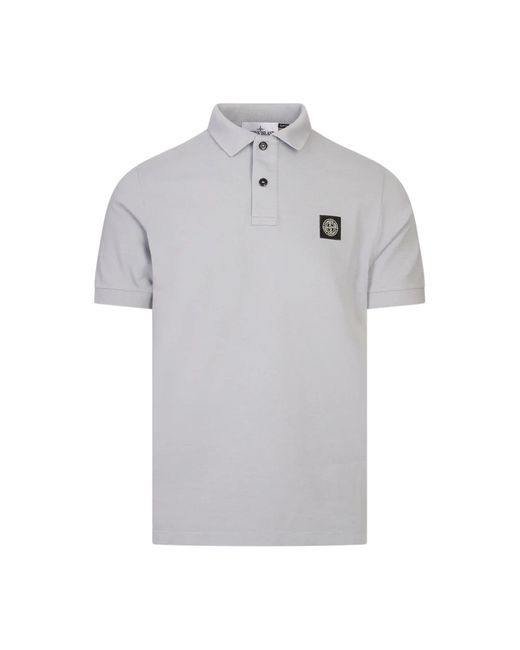 Stone Island Gray Polo Shirts for men