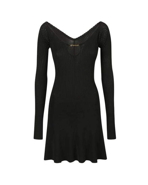 Short Dresses Jacquemus de color Black