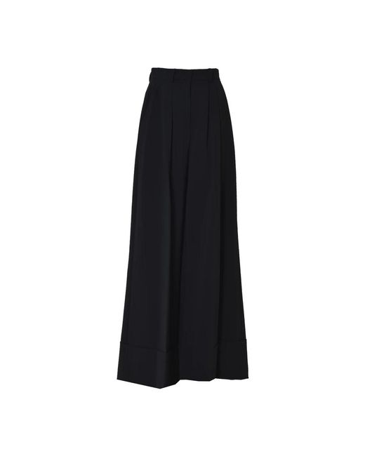 Moschino Black Wide Trousers