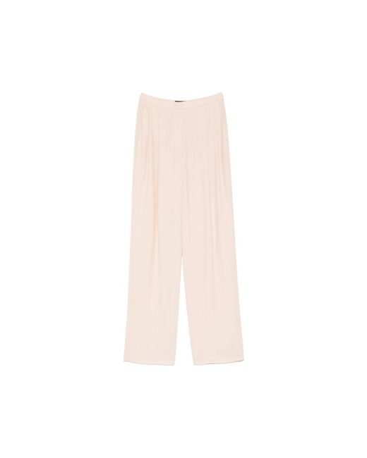 Emporio Armani Natural Straight Trousers