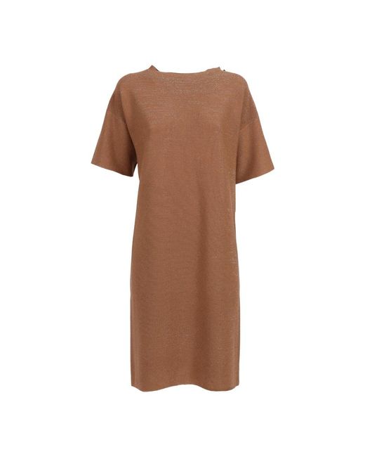 Fabiana Filippi Brown Midi Dresses