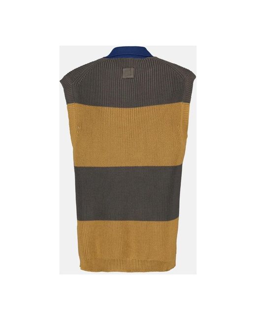 Fendi Blue Sleeveless Jumpers for men