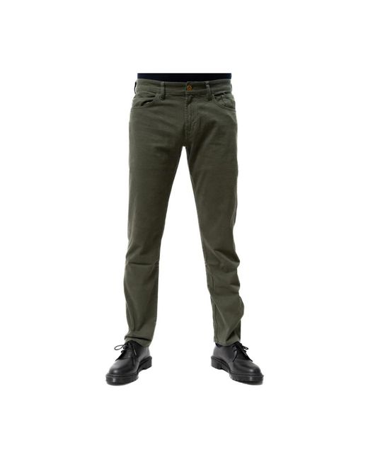 Jeckerson Green Slim-Fit Trousers for men