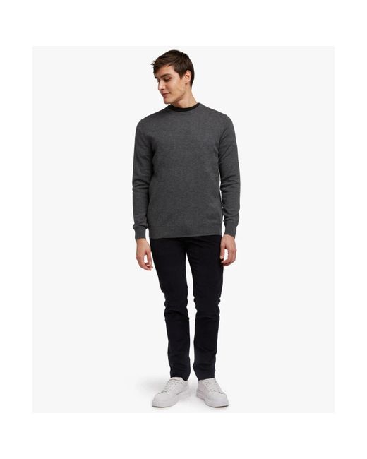 Brooks Brothers Black Round-Neck Knitwear for men