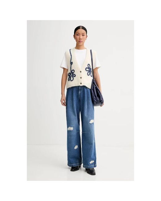 Munthe Nowland Vest in het White