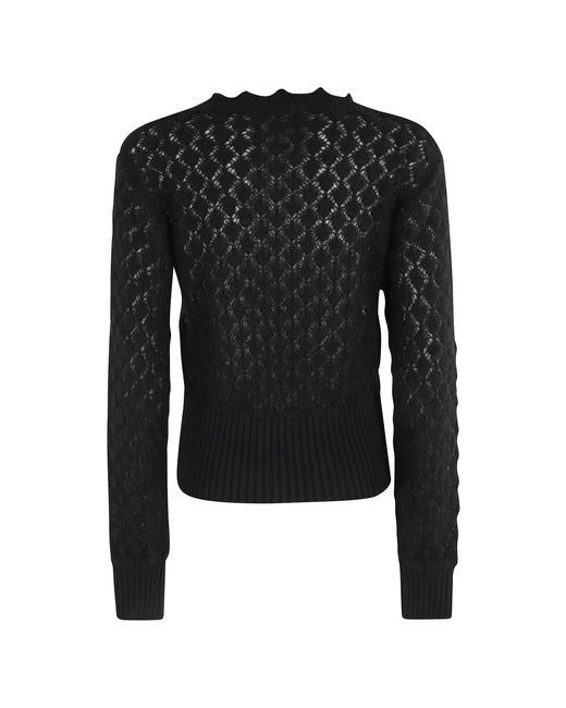 Blumarine Round-Neck Knitwear in het Black