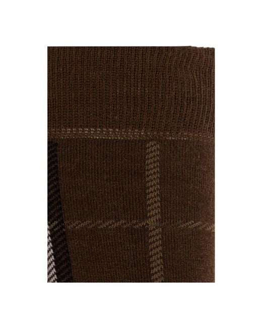 Socks Burberry de hombre de color Brown
