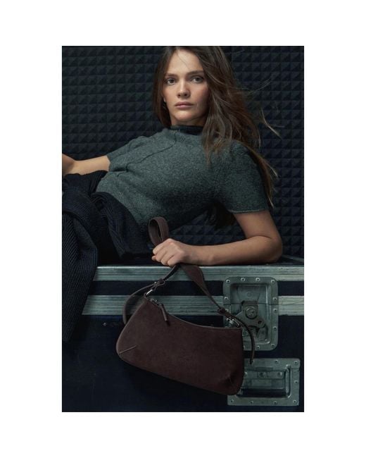 ESTRO Brown Shoulder Bags