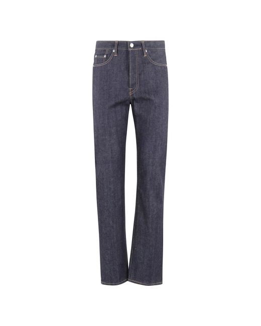 Edwin Jeans ,Zwart ,Katoen Regular Straight Jeans in het Blue voor heren