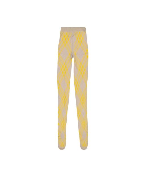 Trousers > leggings Burberry en coloris Yellow