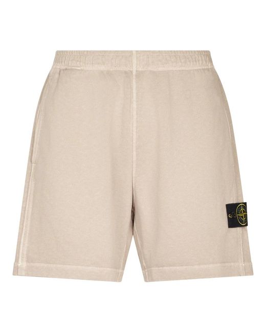 Stone Island Natural Casual Shorts for men