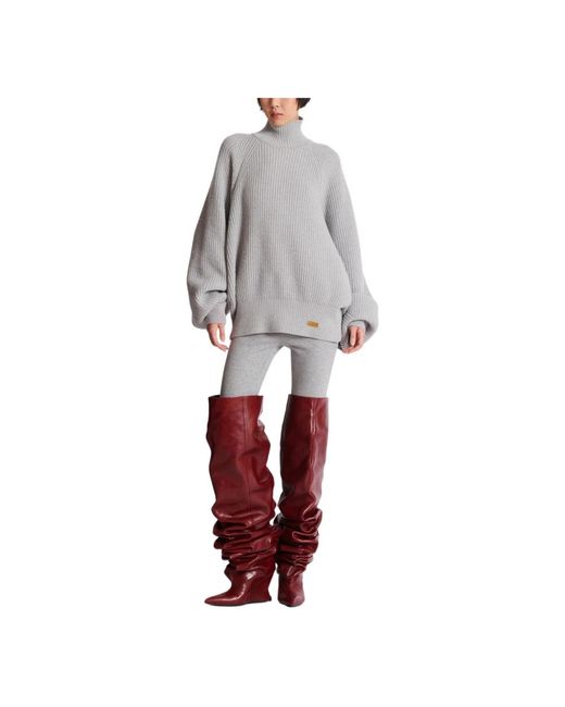 Turtlenecks Balmain de color Gray