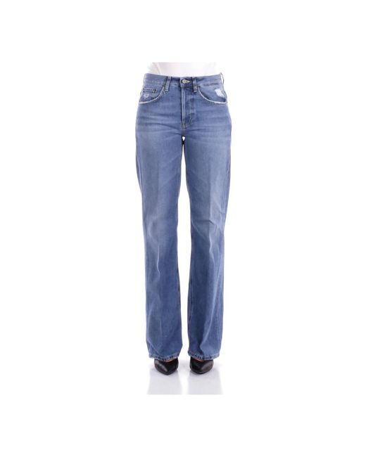 Dondup Blue Straight Fit Jeans