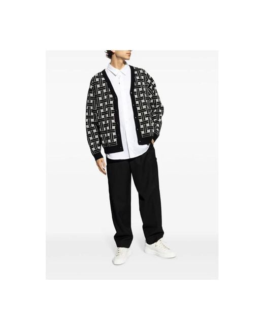 KENZO Cargo Broek Zwart Trekkoord Taille in het Black voor heren