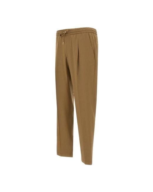 BRIGLIA Natural Cropped Trousers for men