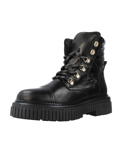 Alpe Black Lace-up boots