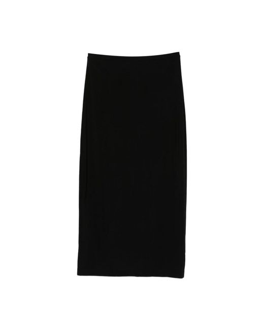 Norma Kamali Black Midi Skirts