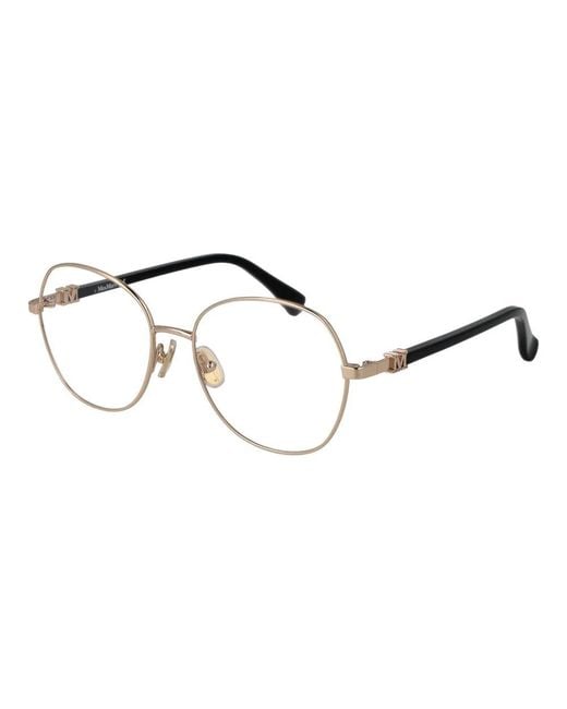 Glasses Max Mara de color Metallic