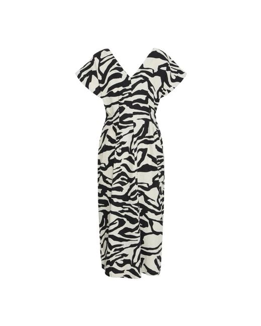 Ichi White Midi Dresses