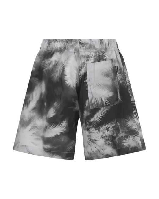 Palm Angels Gray Casual Shorts for men
