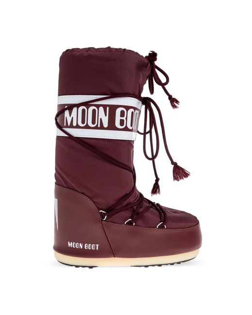 Moon Boot Red Winter Boots