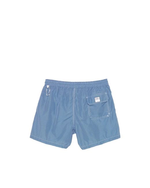 Fedeli Blue Beachwear for men