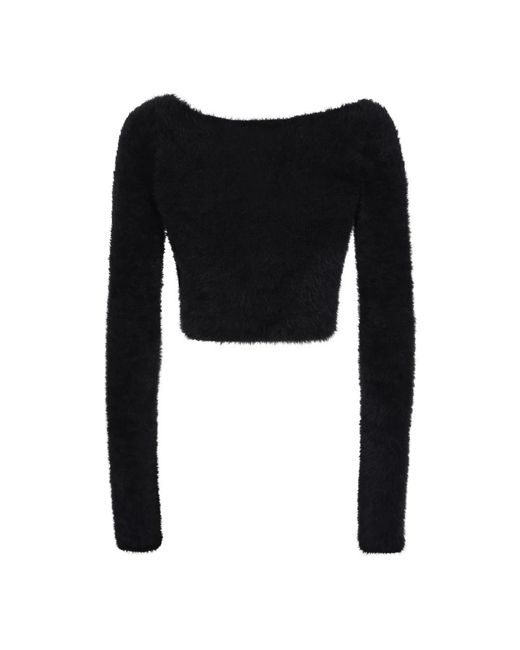 Round-Neck Knitwear Ambush en coloris Black