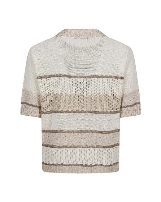 D.exterior Gray Round-Neck Knitwear