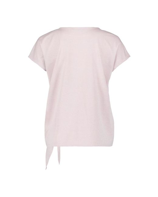 Betty Barclay Pink Bluse aus baumwolle mit paisley-muster,bluse mit schleifenknoten