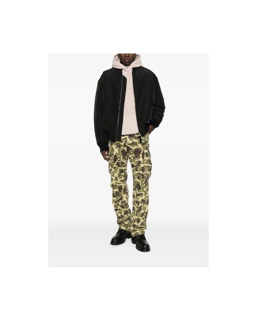 Carhartt Green Straight Trousers for men