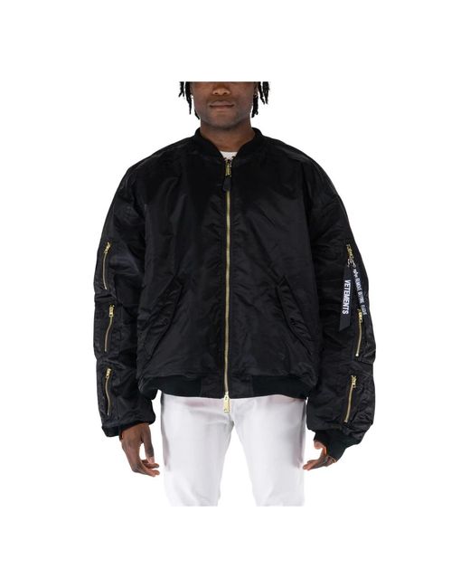 Vetements Wendbare bomberjacke in Black für Herren